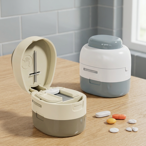 MEMOSAN BS1385J Boîte de rangement de pilules électronique intelligente en plastique ABS avec rappel automatique, étui compact pour médicaments à domicile - Product Image 4