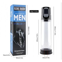 Pompe à pénis électrique automatique LCD pour hommes, aide à la masturbation, agrandisseur de pénis, best-seller