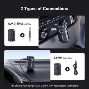 Adaptateur <span class=keywords><strong>Bluetooth</strong></span> 5.4 <span class=keywords><strong>UGREEN</strong></span>, appels mains libres et réduction du bruit, AUX 3,5 mm vers récepteur <span class=keywords><strong>Bluetooth</strong></span> pour autoradio, haut-parleur domestique - Product Image 6