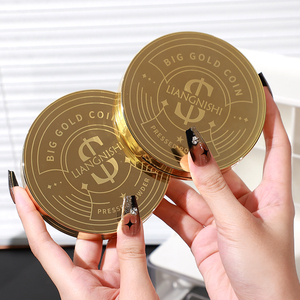 Cipria Compatta Fissante Viso Big Gold Coin con Logo Personalizzato, Grande Capacità 16G, Impermeabile, Lunga Tenuta, Controllo Sebo, Alta Coprenza e Finitura Opaca - Product Image 5