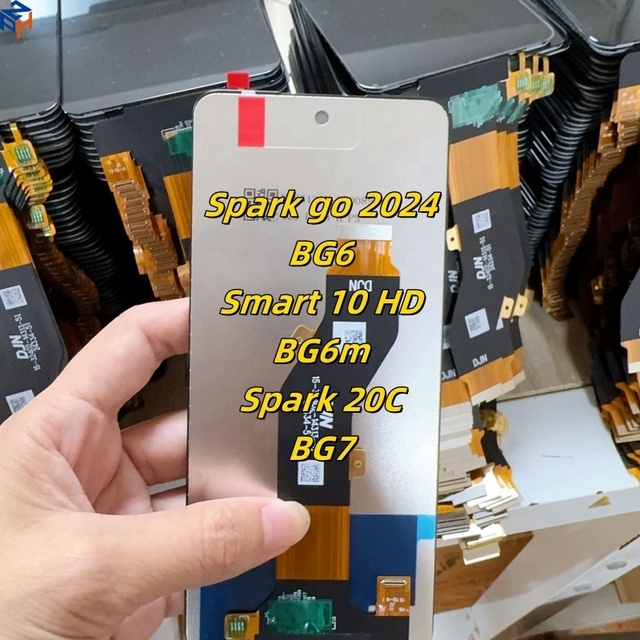 Wholesale Pantalla for Tecno Spark Go 2024 Bg6 Bg6M Mobile Phone Lcds for Tecno Infinix Smart 10 Hd Screen Replacement for Tecno