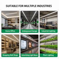 Diffuseur de lumière LED rigide en polycarbonate compatible avec les bandes lumineuses rigides de 12 mm pour éclairage LED intérieur et éclairage linéaire