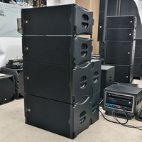 Altavoz de Línea Activo LS3 con Doble Woofer Pasivo de 10 Pulgadas, Serie LA, 500W/700W Mono, Carcasa de Madera, 3 Años de Garantía, XLR/Speakon