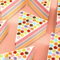 Boîtes cadeaux en papier en forme de gâteau, 8 pièces, pour biscuits, faveurs de baby shower, friandises, anniversaire d'enfant, dessert, emballage