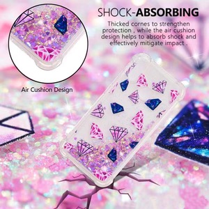 Nueva funda protectora con purpurina líquida que fluye para Motorola <span class=keywords><strong>Moto</strong></span> <span class=keywords><strong>G9</strong></span> G30 E6 <span class=keywords><strong>Plus</strong></span> E7 G Play Stylus Power Edge S 30 Pro, funda para teléfono - Product Image 4