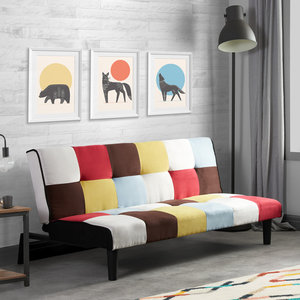 Canapé pliable sur mesure <span class=keywords><strong>3</strong></span> <span class=keywords><strong>places</strong></span> en velours tissu marron orange brûlé lumineux pour salon moderne - Meilleur choix - Product Image 4