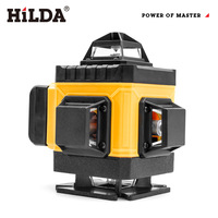 Prix usine Rayon infrarouge 4D Auto-nivellement 360 degrés Horizontal Vertical 16 lignes Niveau laser vert 12 lignes Niveau laser 3D