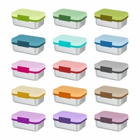 Boîte à lunch portable mignonne pour enfants, 1000 ml, 3 compartiments, en acier inoxydable, compatible micro-ondes, anti-fuite, pour la préparation des repas des étudiants