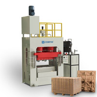 Machine à palettes moulées sous pression, ligne de production de compression de palettes, machine à mouler hydraulique pour palettes en bois