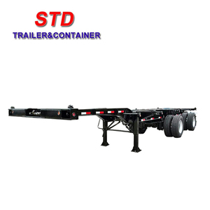 2 Trục 20 Feet Đến 40 Feet Lây Lan Vận Chuyển Container Chassis Trailer - Product Image 4