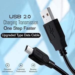 Mini Cable USB 1M estándar en forma de T 2,0 a 5 pines Mini Cable de cargador macho <span class=keywords><strong>para</strong></span> REPRODUCTOR DE MP3/cámara de salpicadero/Garmin GPS - Product Image 2