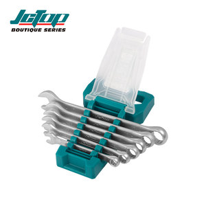 6 uds JCTOP 8-17mm multifunción CRV cromo vanadio acero alta calidad superficie satinada combinación llave inglesa conjunto - Product Image 4