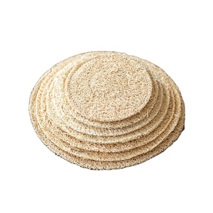 Durable Organic Loofah Sponge Cup Mat Eco-Friendly Retro <b>Kitchen</b> Tool for Teapot Natural <b>Kitchen</b> <b>Accessory</b> - Product Image 1