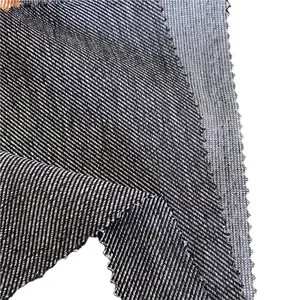 Soft Woolen Peached New Trend Polyester Woven Herringbone Tweed Fabric For Woolen Blazer Fabric Suiting Cloth