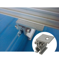 Haute qualité étain toit solaire rayonnage aluminium Klip Lok structure de montage solaire pinces de toit