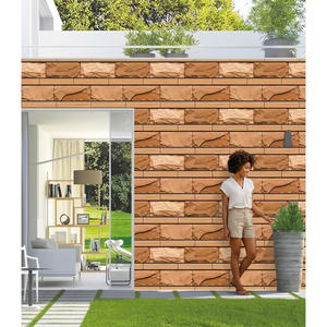 3D Brick Pattern Digital Ceramic Wall <b>Tiles</b> 300x450mm Glazed Exterior Elevation Design for Restaurants - Product Image 6