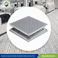 Plancher de circulation en grille d'aluminium pour salle informatique, moulé sous pression, antistatique, installation facile, léger, durable SENMAI