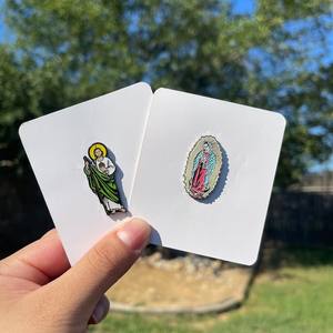 Épingles en émail doux dur San <span class=keywords><strong>Judas</strong></span> personnalisées ère épingle à chapeau croisé pour les États du Mexique - Product Image 3