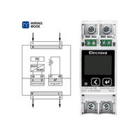 Compteur d'électricité intelligent triphasé RS485 Modbus RTU EV Compteur sur rail DIN kWh monophasé homologué MID