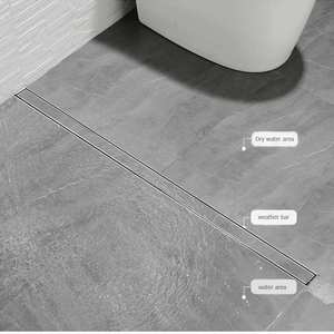 AMAXO Miếng Chèn Gạch Vuông Phòng Tắm Ẩn Chống Mùi Bằng Thép Không Gỉ 304 Thoát Nước Sàn - Product Image 5