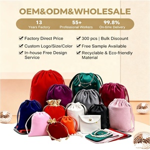 Sac à cordon en coton réutilisable et biodégradable, logo imprimé personnalisé, pochette écologique recyclable, emballage cadeau pour cosmétiques et bijoux, livraison gratuite - Product Image 6