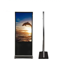 Kiosque numérique sur pied pour intérieur, système Android/PC, écran tactile capacitif LCD 50 pouces, affichage numérique, publicité vidéo, animation