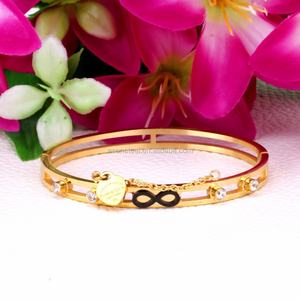 Bracelets en acier inoxydable plaqués or, bijoux 18 carats, bracelets pour femmes - Product Image 3