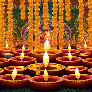 Guirlande de porte artificielle en fleurs de souci de 60 pouces de long avec clochettes en plastique pour décoration de porte de mariage - Vente en gros - Product Image 2