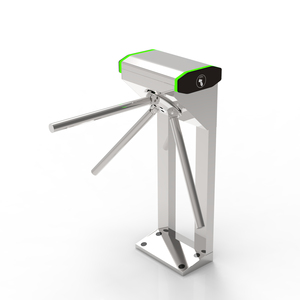 Hệ thống kiểm soát truy cập Cổng An Ninh Nhận dạng khuôn mặt chải SUS 304 chuyển động bán tự động loại cột chân máy cổng quay - Product Image 1