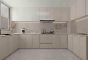 ตู้ครัวทันสมัยตู้ครัวดีไซน์หรูหราตู้ครัวไม้เนื้อแข็ง - Product Image 3