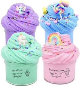 2023 6 Pack 9 Pack EN71 Toy Butter Fluffy <b>Slime</b> Set <b>Making</b> DIY Food Mud Scented Foam Cotton Candy Cloud <b>Kit</b> With <b>Slime</b> Charms - Product Image 4