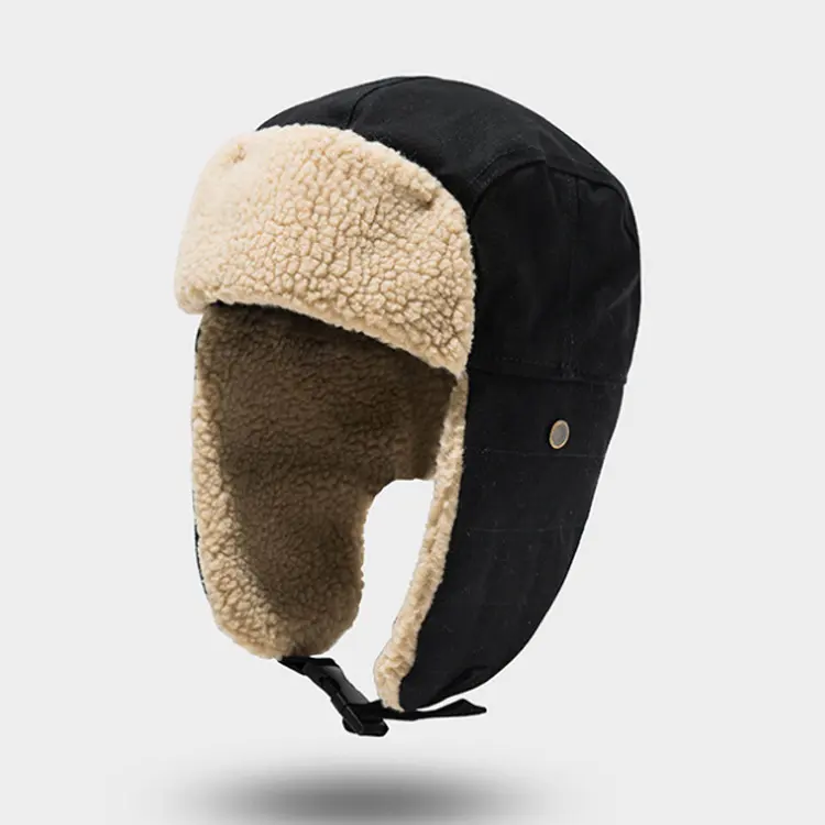F-5340 new 2020 fashion women men winter warm fleece lining russian hat outdoor earflap ushanka ski caps