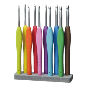 Ensemble d'aiguilles à crocheter avec manche souple en aluminium, aiguilles à tricoter - Product Image 1