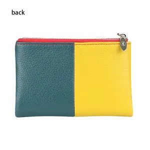 กระเป๋าสตางค์ AndoBag รุ่น Trendy สำหรับผู้หญิง, กระเป๋าใส่บัตรหลายช่อง, กระเป๋าหนังวินเทจแบบพับสามตอน, กระเป๋าใส่เหรียญเรียบง่าย รุ่น 1618 - Product Image 3