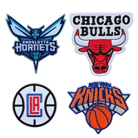 Écusson de basketball personnalisé haut de gamme, logo brodé thermocollant, badge sportif pour maillot, veste, sac à dos, accessoires vestimentaires
