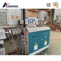 PP PE PVC plástico de una sola pared Flexible corrugado manguera que hace la máquina Mini tubería línea de producción maquinaria