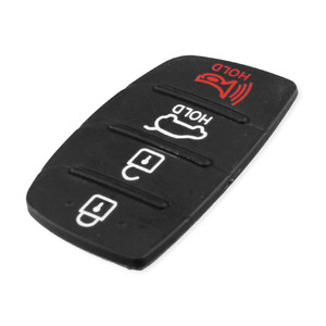 Coussinet en silicone durable à 4 boutons pour télécommande <span class=keywords><strong>de</strong></span> voiture Hyundai – Remplacement <span class=keywords><strong>de</strong></span> coque <span class=keywords><strong>de</strong></span> clé intelligente - Product Image 5
