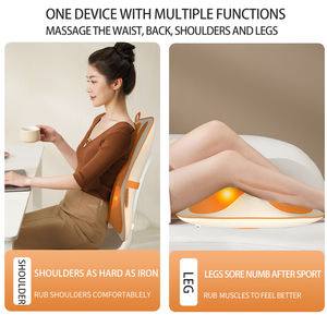 Tragbares Kneten Infrarot beheizte <span class=keywords><strong>Massage</strong></span> Bürostuhl Kissen Mesh Stoff Memory Foam Lendenwirbel Rücken Stütz kissen für Rückens ch merzen - Product Image 2