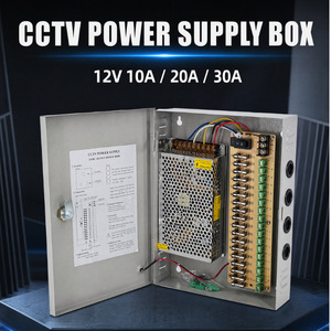 CCTV Power Supply Box 12V 20A 18 Channel Centralized For <b>Monitoring</b> LED Display <b>Light</b> Box - Product Image 3