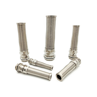 Usine de gros M16 * 1.5 IP68 fil anti-flexion cordon poignée en laiton nickelé anti-traction presse-câble en métal