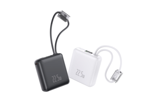 แบตสำรองพกพาขนาดเล็ก OEM 22.5W ชาร์จเร็ว พร้อมสายชาร์จคู่ในตัว - Product Image 4