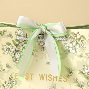 Giá rẻ chất lượng cao Prime mang nhãn hiệu đóng gói tùy chỉnh giấy cá nhân sang trọng mua sắm túi giấy với Ribbon xử lý - Product Image 6