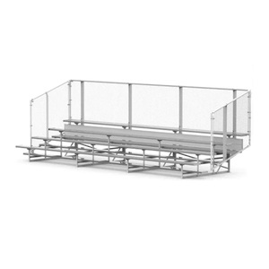 Centrocampista serie 15 fila gradinate in alluminio per campo da calcio - Product Image 4