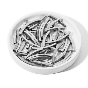 Piastre Tubolari Quadrate Curve in Acciaio Inox, Distanziatori Cavi per Creazione di Gioielli, Fornitore di Loghi Incisi al <span class=keywords><strong>Laser</strong></span> - Product Image 4