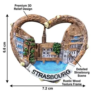 Vente en gros mixte, aimants <span class=keywords><strong>de</strong></span> réfrigérateur 3D personnalisables, souvenirs touristiques <span class=keywords><strong>de</strong></span> voyage, collection cadeau, Europe, France, Paris, Nice, <span class=keywords><strong>Strasbourg</strong></span> - Product Image 3