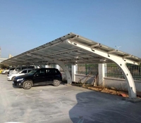 Structure de carport solaire premium pour stationnement résidentiel et station de recharge de véhicules électriques avec panneaux solaires