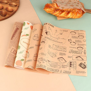 Kertas Kertas <span class=keywords><strong>Burger</strong></span>, Kue Kering, Crepe, Cokelat, dan Kantong Kertas Anti Minyak Berkualitas Tinggi Harga Terjangkau yang Dapat Dikustomisasi - Product Image 1