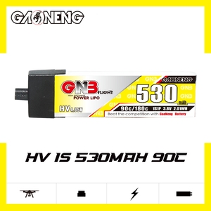 GNB สำหรับ 1S 3.8V HV 530mAh 90C LiCoO2 300-Cycle หัวพลาสติก A30 RC LiPo แบตเตอรี่พาวเวอร์วูป EMAX Tinyhawk Brushless - Product Image 2