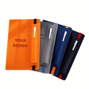 Customizable Colors Eco-Friendly Luxury <b>A5</b> Executive <b>Diary</b> Leather Cover Silk Screen Printed Metal Buckle Promotional Use OEM - Product Image 1