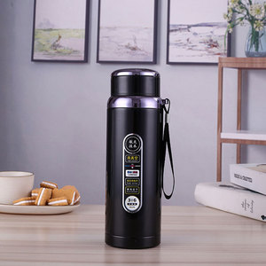 Amerikan tarzı 600/800/<span class=keywords><strong>1000ML</strong></span> <span class=keywords><strong>Flask</strong></span> büyük kapasiteli termos taşınabilir akıllı dijital sıcaklık göstergesi iş su şişesi - Product Image 5
